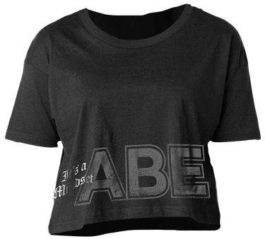 ABE Mindset Women's Crop, Black